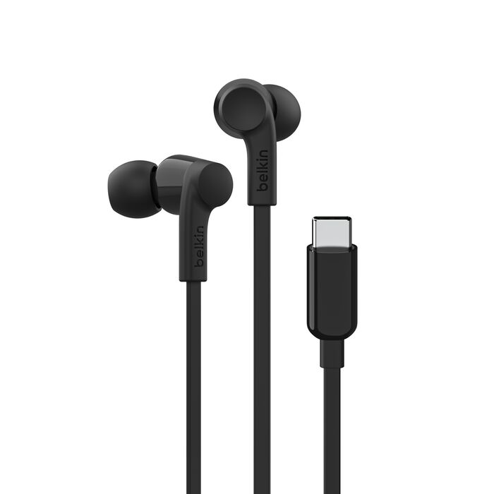 Belkin Soundform Wired Earbuds with USB-C Connector - Black