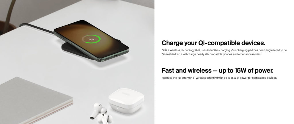 Belkin Boost Charge Pro Universal Wireless Charging Pad 15W - Black