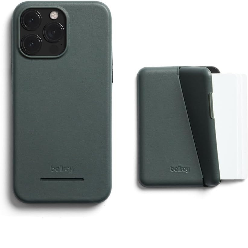 Bellroy Leather Mod Case & Wallet iPhone 15 Pro - Everglade