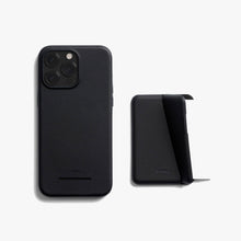 Load image into Gallery viewer, Bellroy Leather Mod Case &amp; Wallet iPhone 15 Pro Max - Black