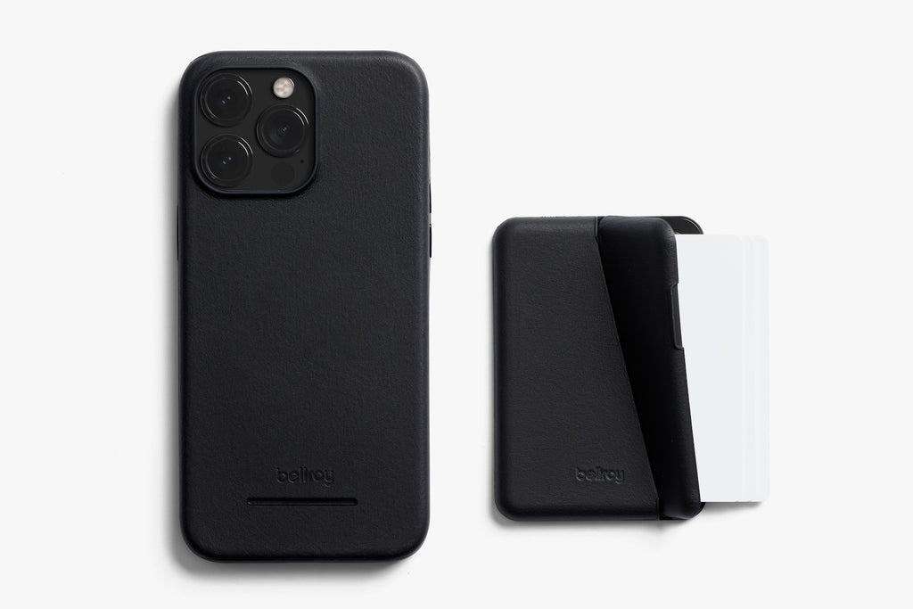 Bellroy Leather Mod Case & Wallet iPhone 15 Pro - Black