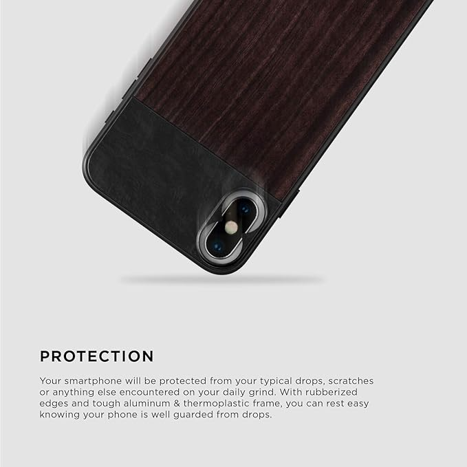 Black Eye Case and Lens Attachment for iPhone XR - Sandalwood