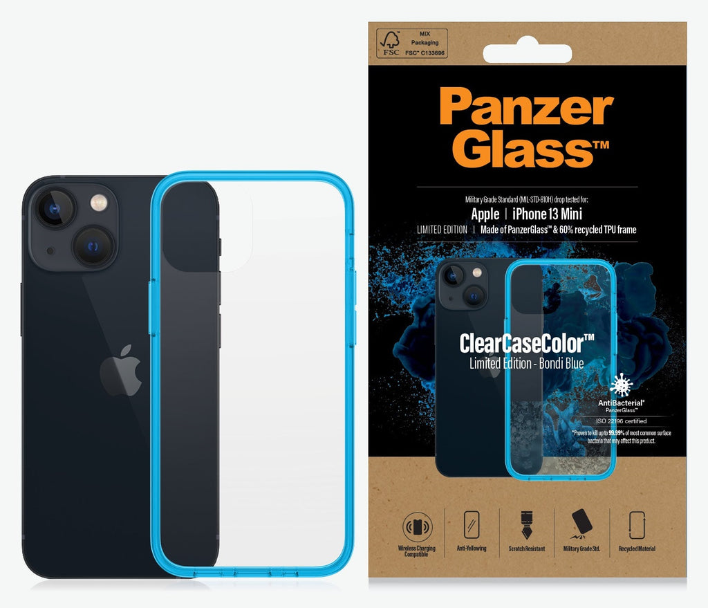 PanzerGlass Clear Case Apple iPhone 13 Mini - Bondi Blue