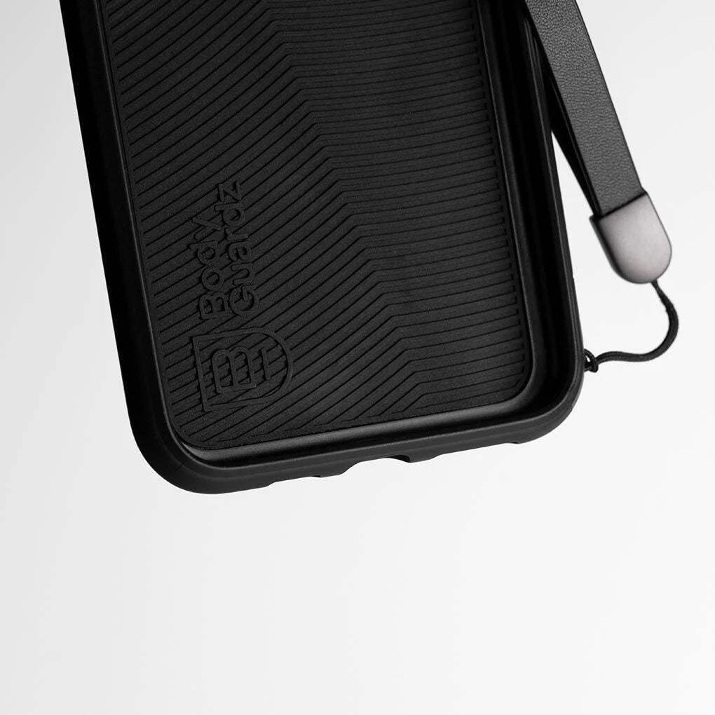 BodyGuardz Accent Duo Leather Rugged Case w/ Strap iPhone 11 Pro Max - Black