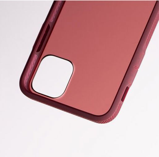 BodyGuardz Paradigm S Mirrored Back Case iPhone 11 Maroon - BONUS Screen Protector