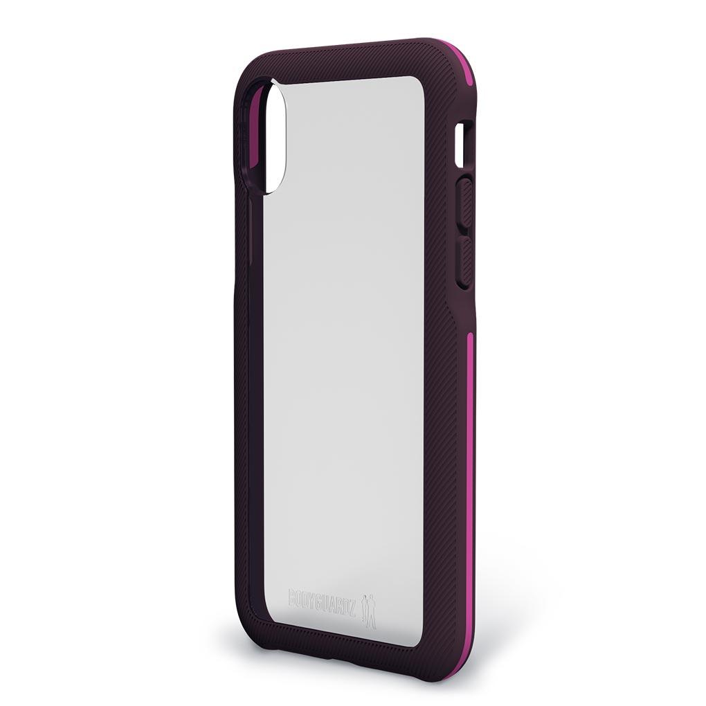 BodyGuardz Trainr Rugged Case For iPhone XS / X - Berry Purple (BONUS SCreen Protector!!)
