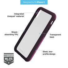 Load image into Gallery viewer, BodyGuardz Trainr Rugged Case For iPhone XS / X - Berry Purple