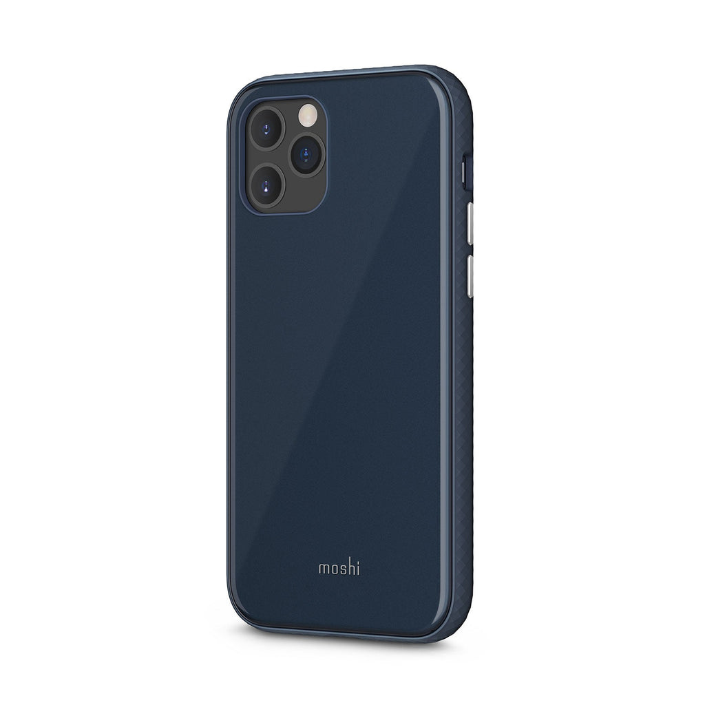 Moshi iGlaze Slim Hardshell Case For iPhone 12 / 12 Pro - Slate Blue - Mac Addict