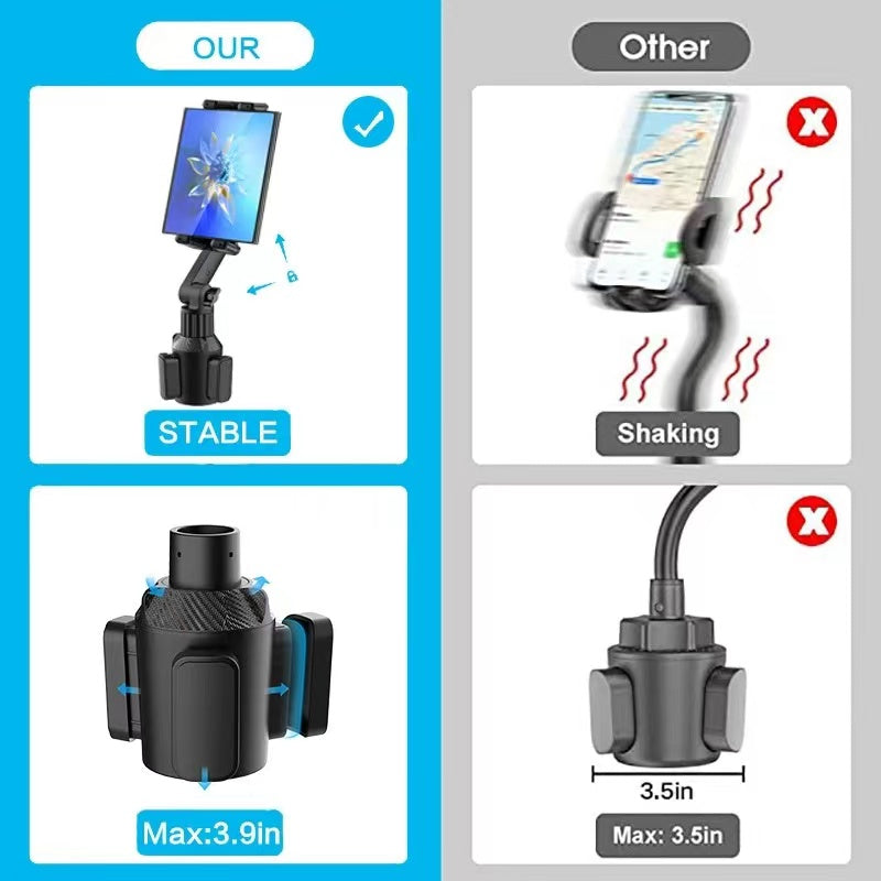 Universal iPad & Tablet Car / Truck Drink Cup Holder Mount - Black