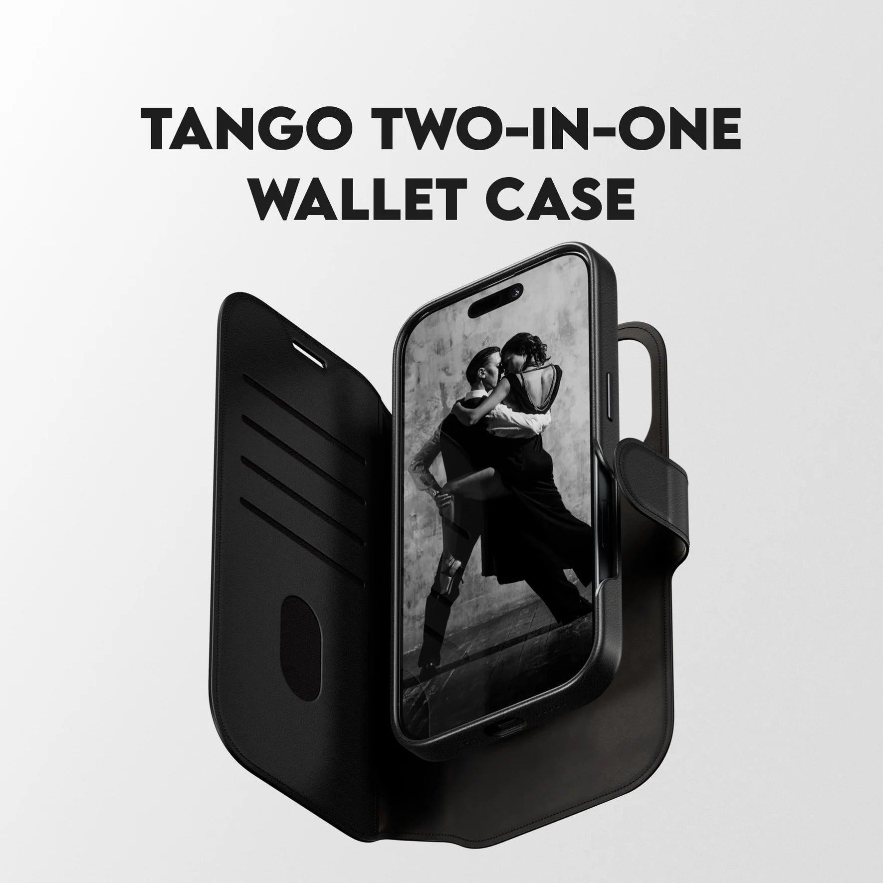 Panzer Care Tango Wallet Two in One Magsafe Case - iPhone 17 Standard - Black