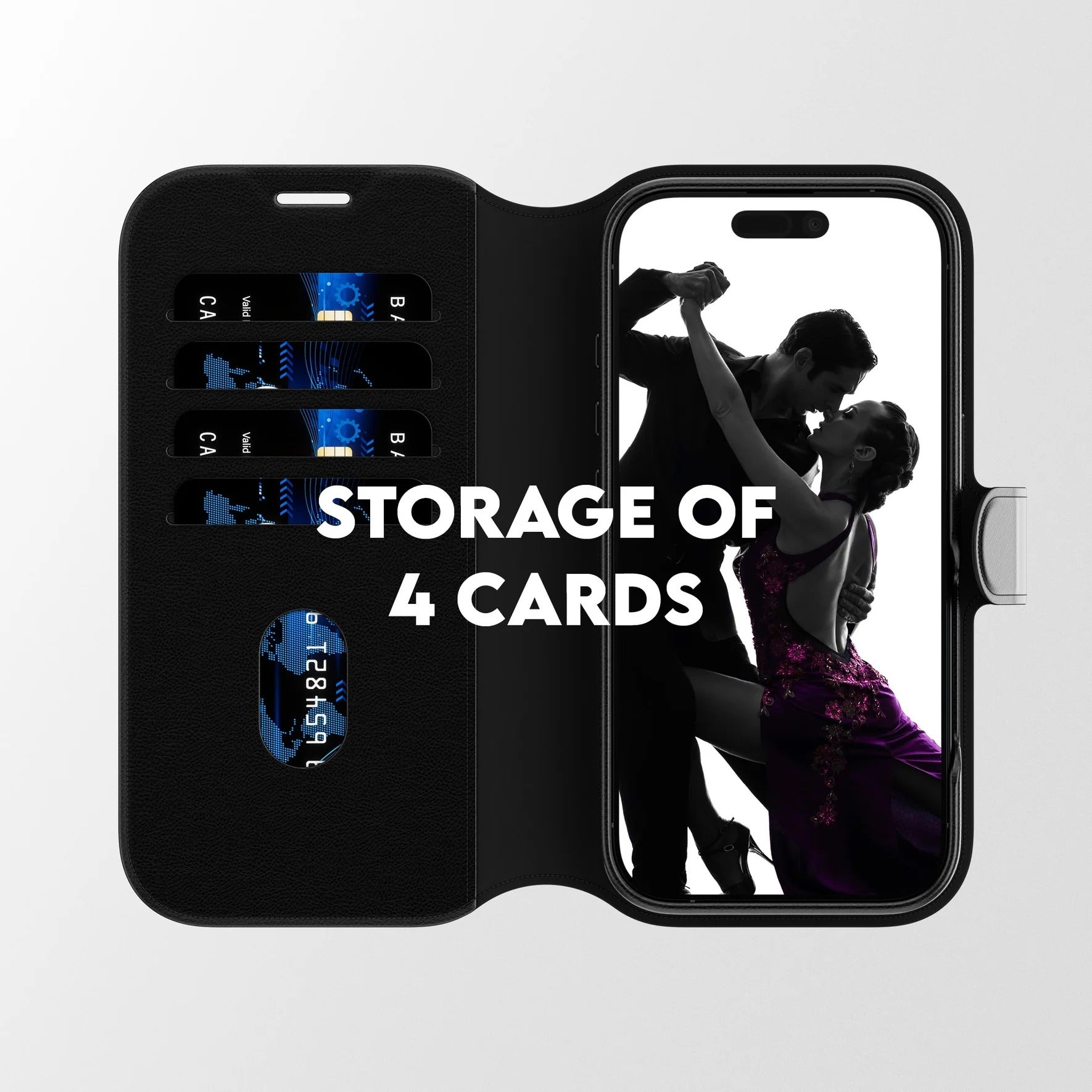 Panzer Care Tango Wallet Two in One Magsafe Case - iPhone 17 Standard - Black