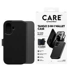 Panzer Care Tango Wallet Two in One Magsafe Case - iPhone 17 Standard - Black