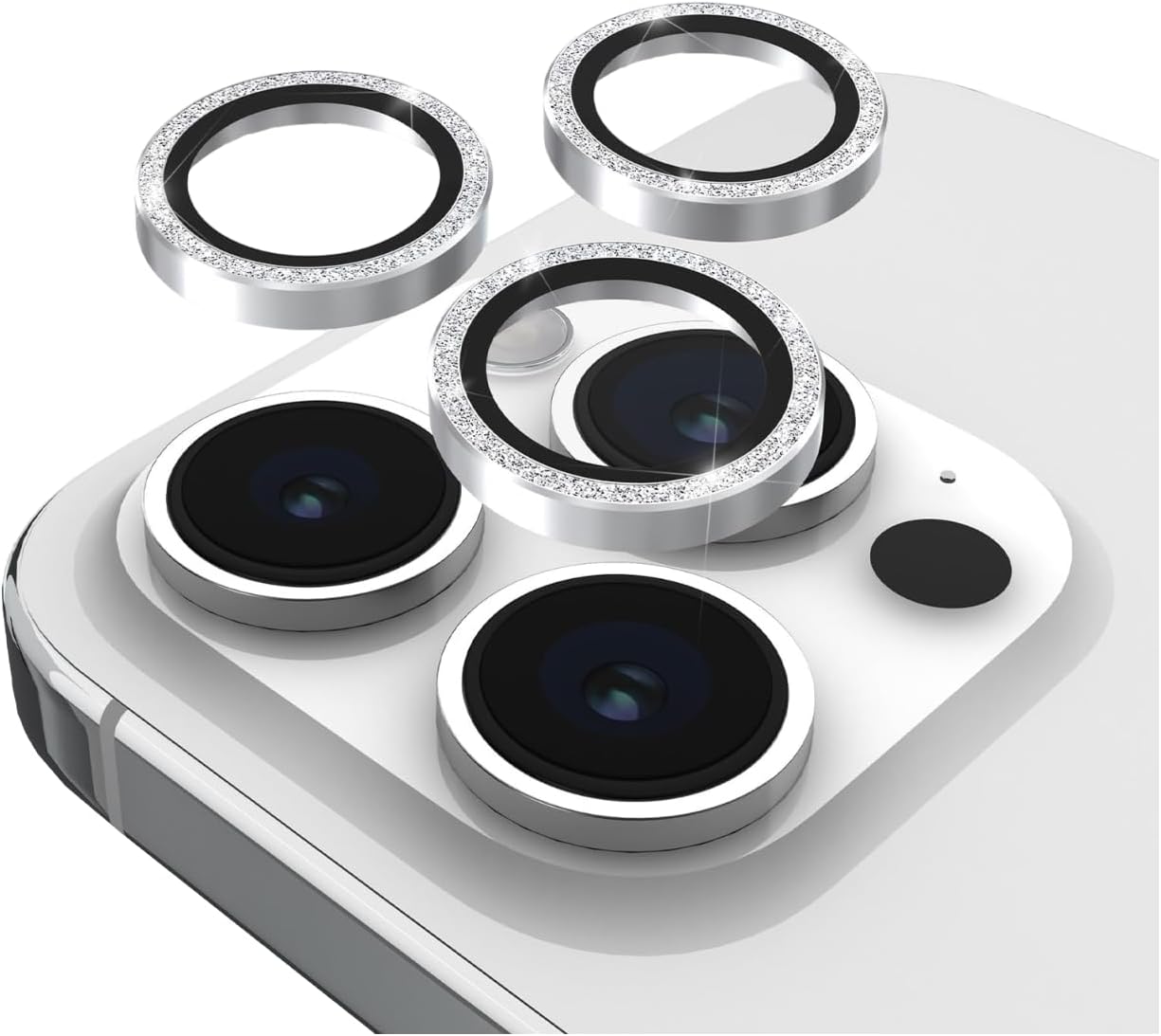 Case-Mate Aluminum Ring Camera Lens Protector iPhone 15 Pro & 15 Pro Max - Twinkle