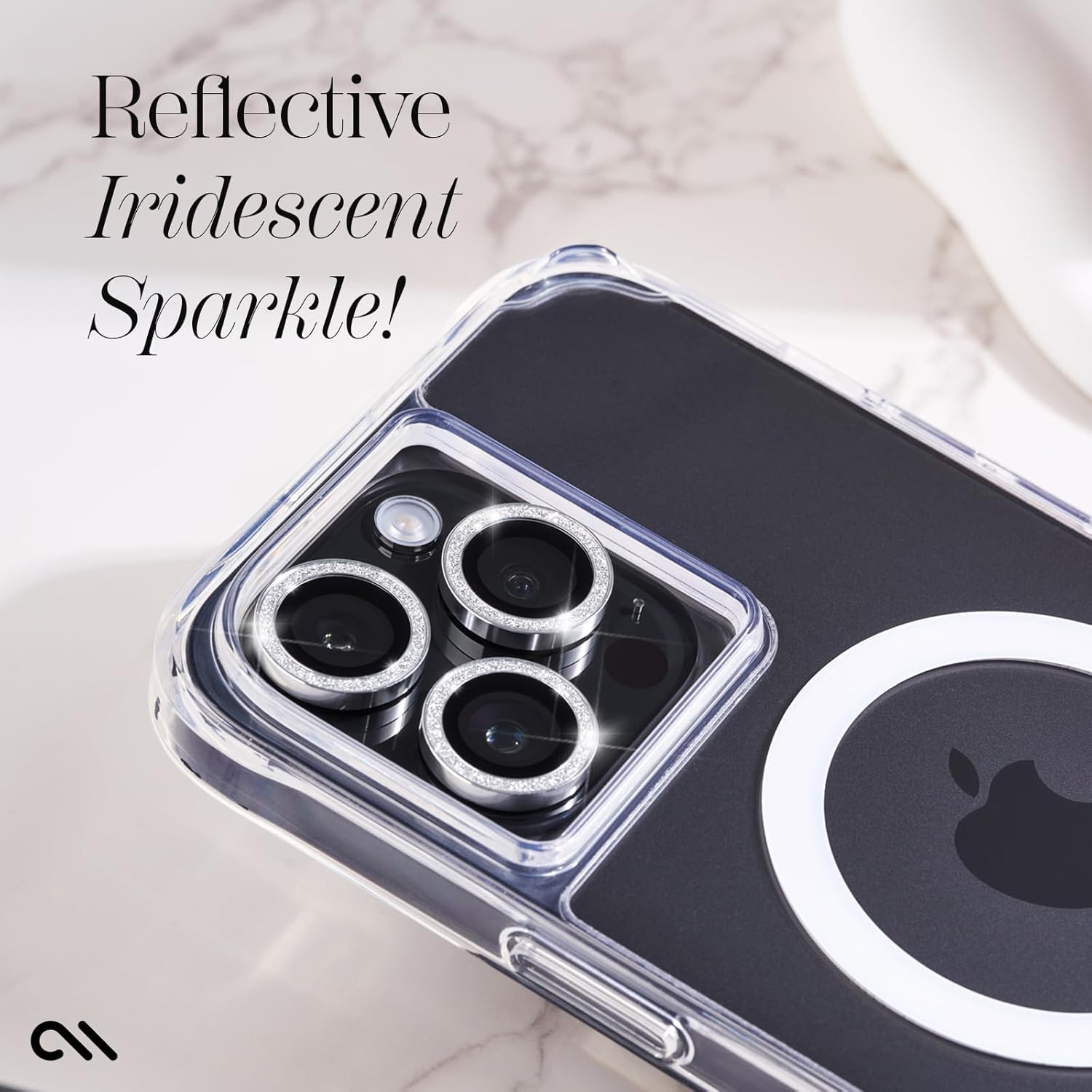 Case-Mate Aluminum Ring Camera Lens Protector iPhone 15 Pro & 15 Pro Max - Twinkle
