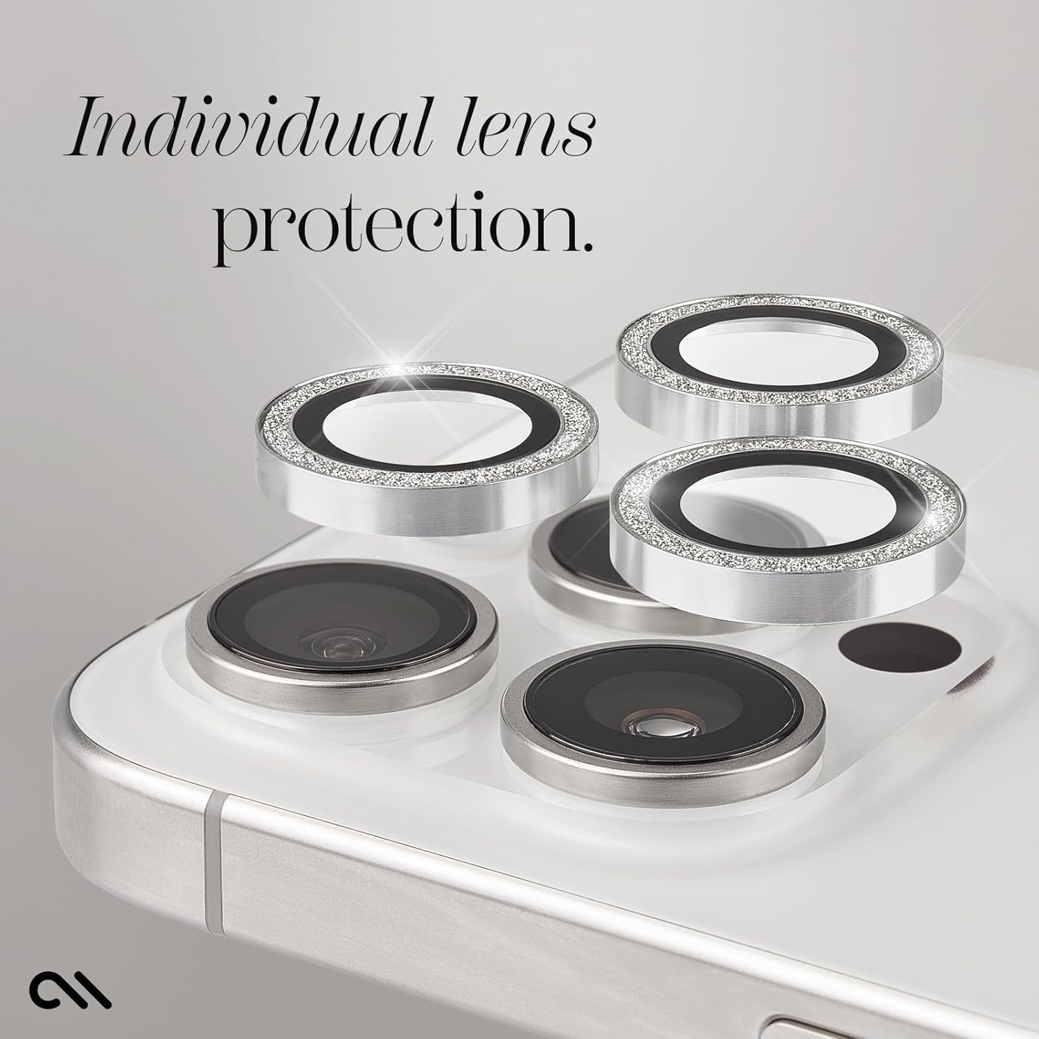 Case-Mate Aluminum Ring Camera Lens Protector iPhone 15 Pro & 15 Pro Max - Twinkle