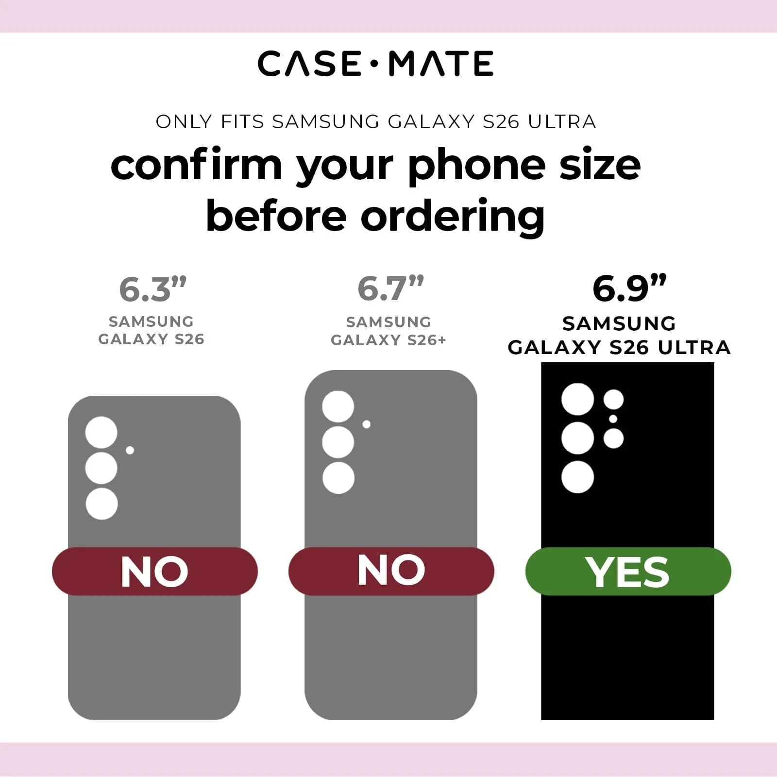 Case-Mate HD Lens Protector Samsung Galaxy S26 Ultra - Clear