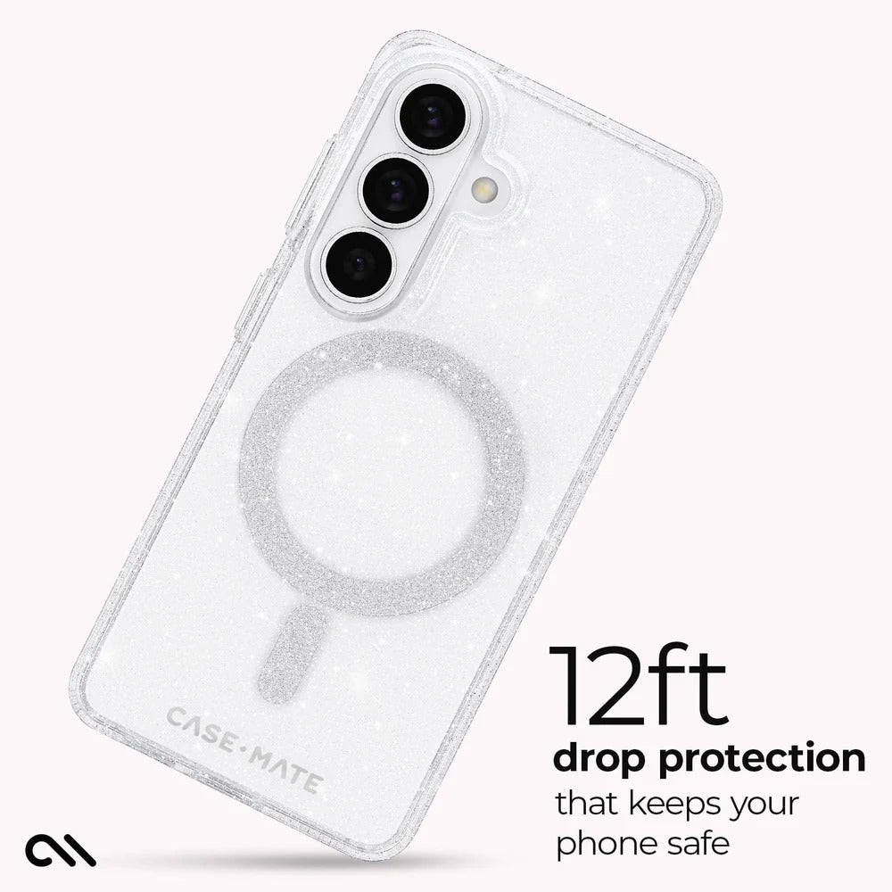 Case-Mate Sheer Twinkle Magnet Case Samsung S26 Plus - Clear