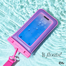 Load image into Gallery viewer, Case Mate Waterproof Floating Pouch for Phones up to 6.9&quot; - Purple Paradise