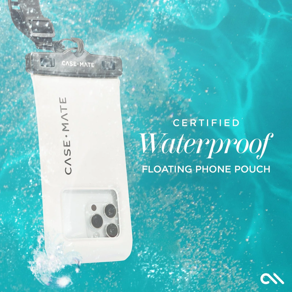 Case Mate Waterproof Floating Pouch for Phones up to 6.9" - Sand Dollar