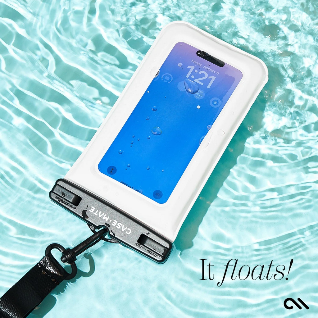 Case Mate Waterproof Floating Pouch for Phones up to 6.9" - Sand Dollar