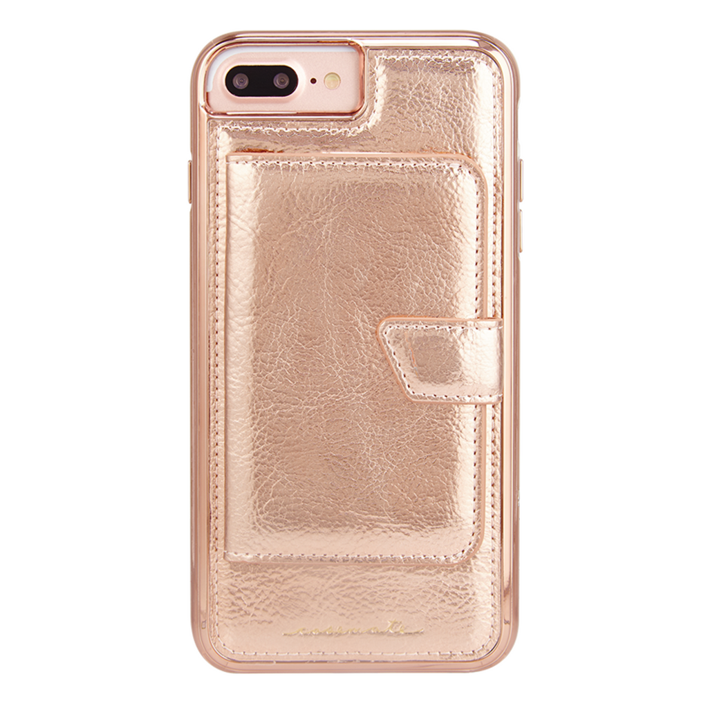 CaseMate Compact Mirror Case for iPhone 8+ / 7+ / 6+ - Rose Gold