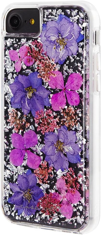 CaseMate Karat Petals Protective Case Real Pressed Flowers iPhone 8 / 7 / 6 / SE 2020 / SE 2022 - BONUS Screen Protector