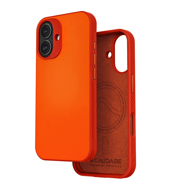 Caudabe Paragon Slim ShockLite Case & MagSafe iPhone 16 6.1 - Ember