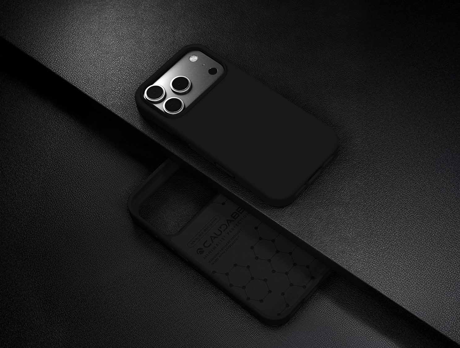 Caudabe Paragon OPEN Case MagSafe iPhone 17 Pro Max 6.9 - Midnight Black