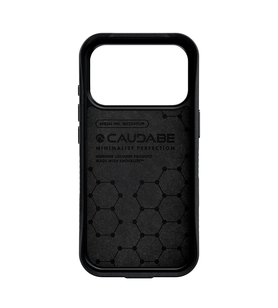 Caudabe Paragon OPEN Case MagSafe iPhone 17 Pro Max 6.9 - Midnight Black