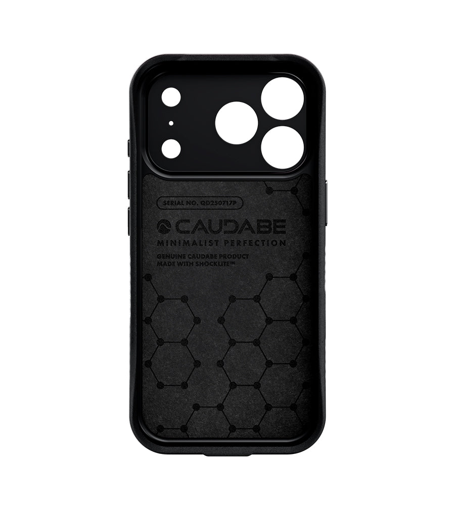 Caudabe Paragon PRECISE Case MagSafe iPhone 17 Pro 6.3 - Midnight Black