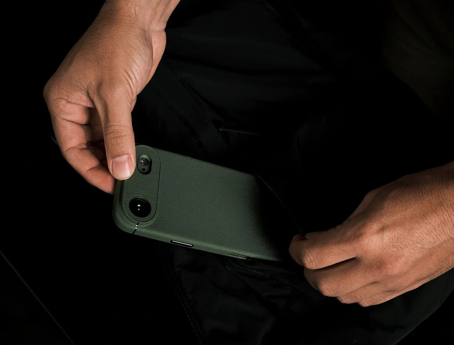 Caudabe Sheath Slim Protective Case MagSafe iPhone 17 Air 6.5 - Eucalyptus Green