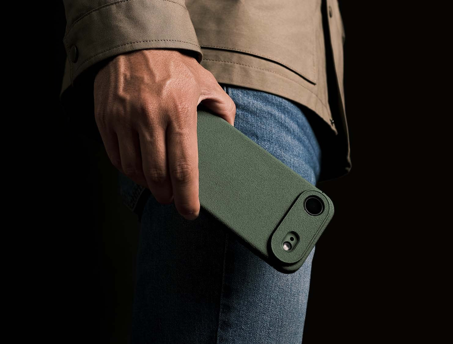 Caudabe Sheath Slim Protective Case MagSafe iPhone 17 Air 6.5 - Eucalyptus Green