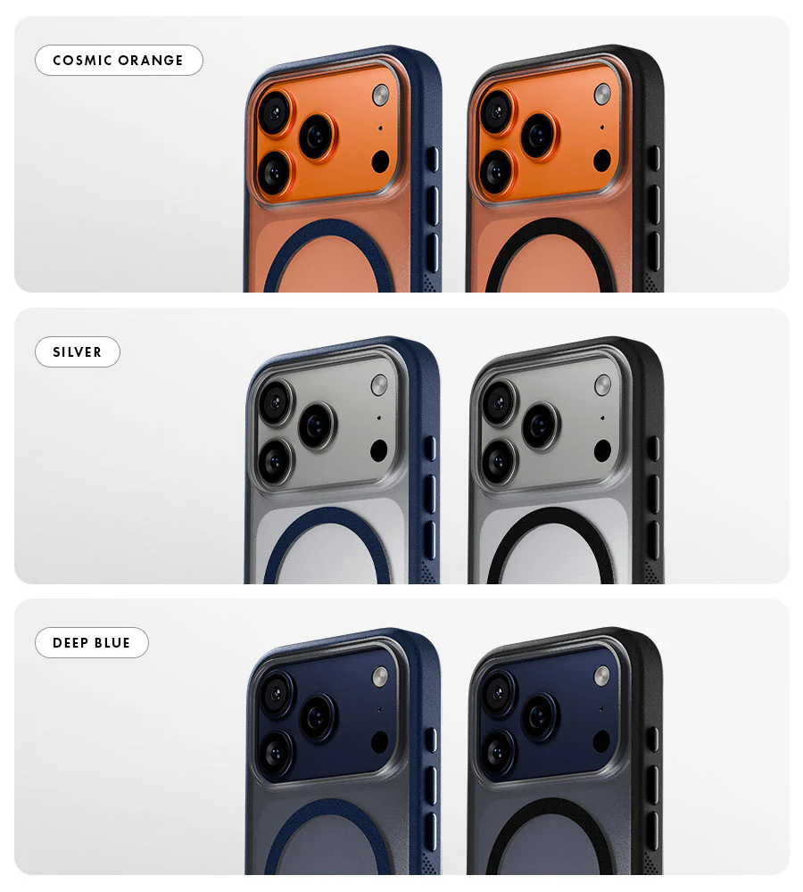 Caudabe Synthesis Slim Protective Case MagSafe iPhone 17 Pro Max 6.9 - Abbys Blue