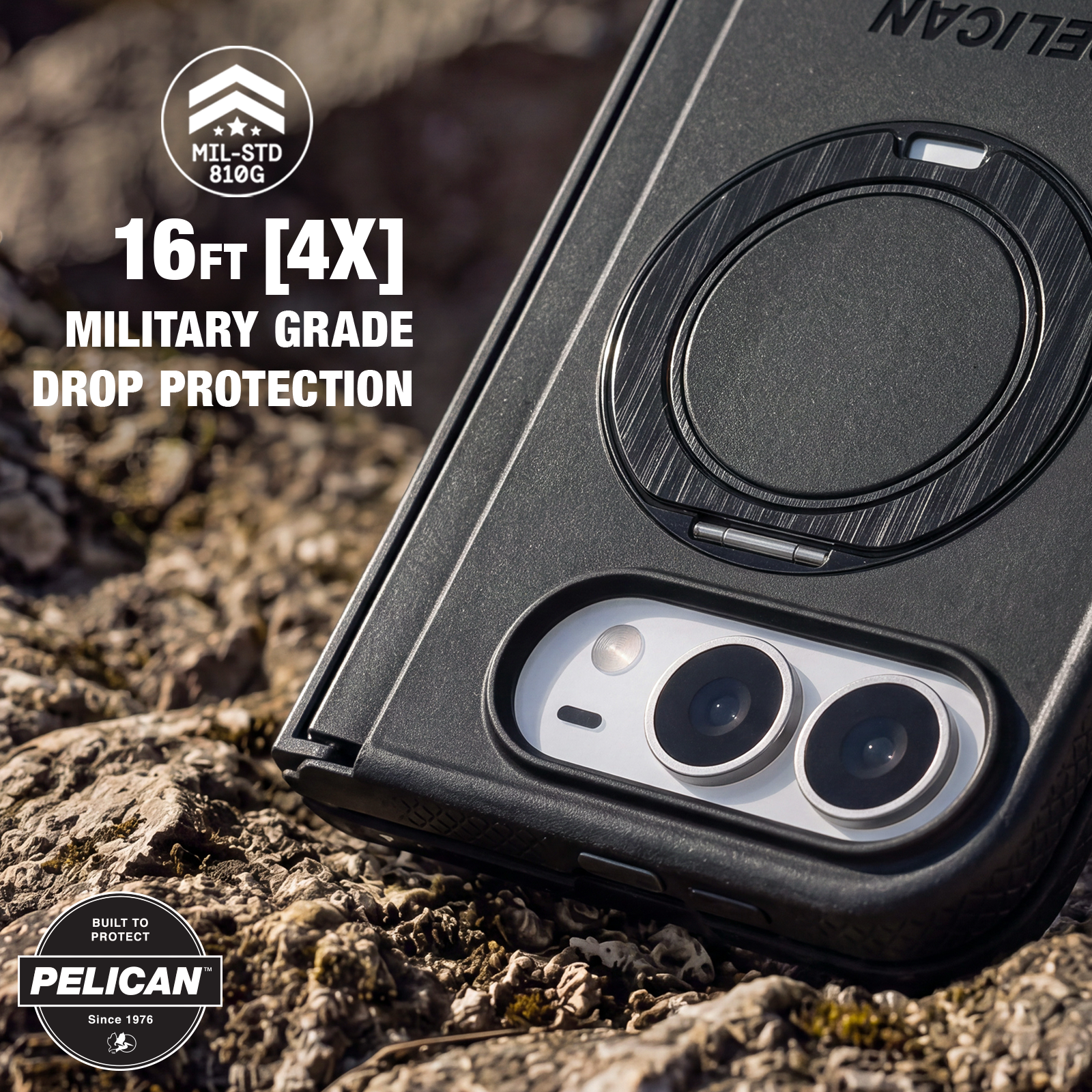 Pelican Protector MagSafe Case for iPhone Duo - Black