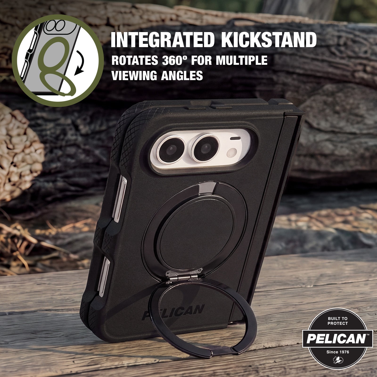 Pelican Protector MagSafe Case for iPhone Duo - Black