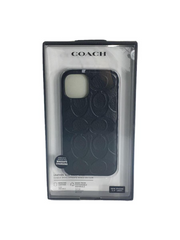 Coach Protective Leather Case iPhone 13 Mini Black