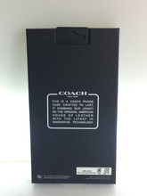 Load image into Gallery viewer, Coach Protective Leather Case iPhone 13 Mini Black