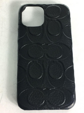 Load image into Gallery viewer, Coach Protective Leather Case iPhone 13 Mini Black