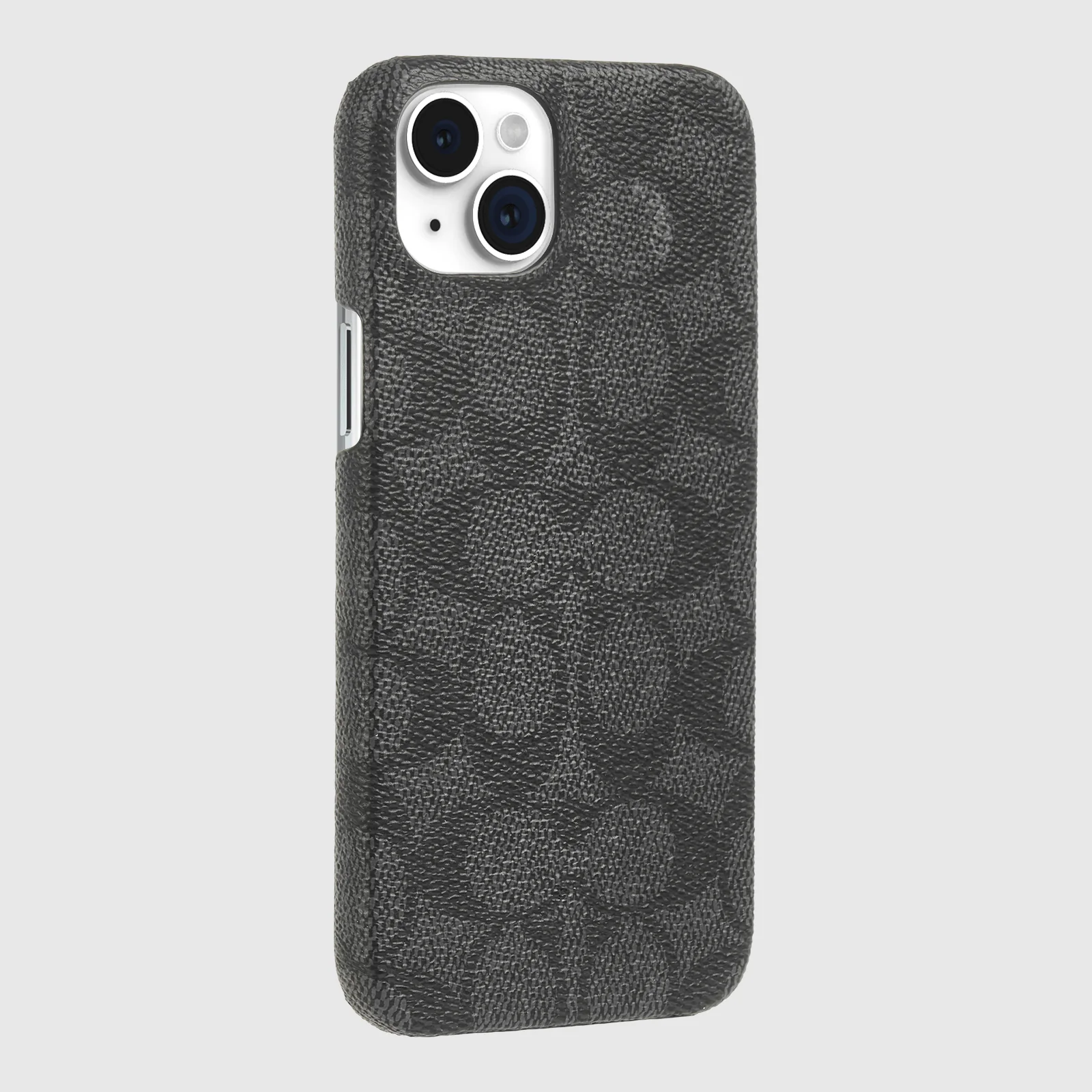 Coach Slim Case Signature for iPhone 15 / 14 / 13 Charcoal with FREE SCREEN GUARD