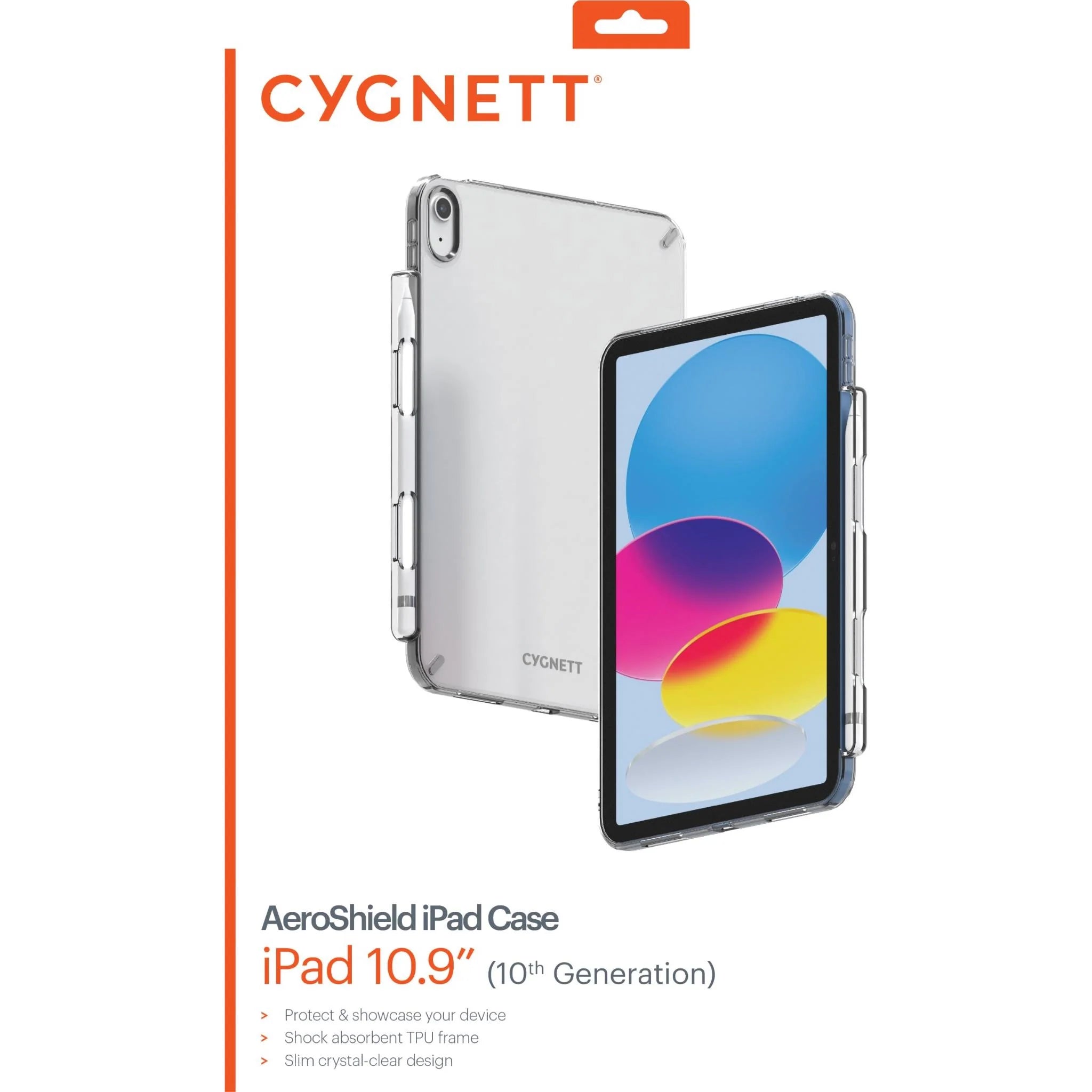 Cygnett AeroShield Slim Back Case for iPad 10th / 11th 10.9 - Clear