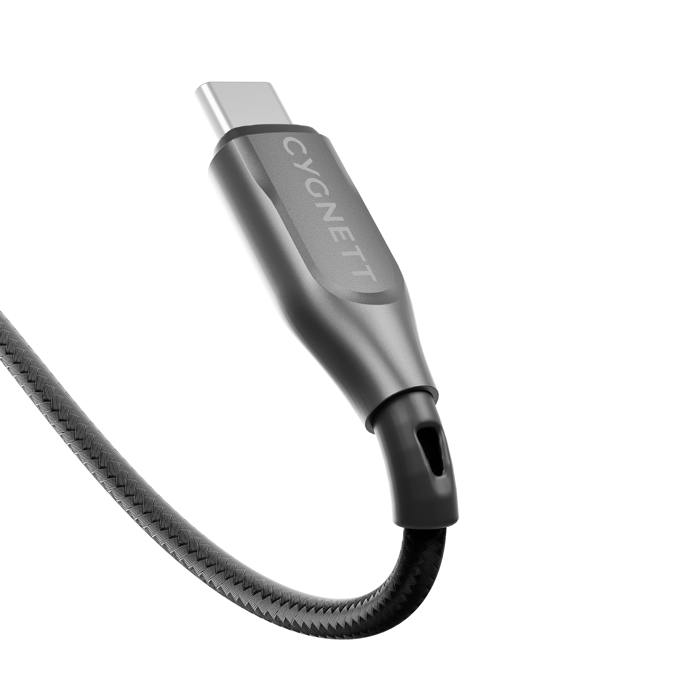 Cygnett Armoured Braided Cable 1M USB-C to USB-A USB 2.0 - Black
