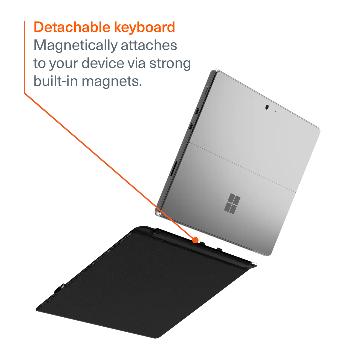Cygnett Magnetic Wireless Keyboard Case For Microsoft Surface Pro 11 / X / 10 / 9 / 8 Gen