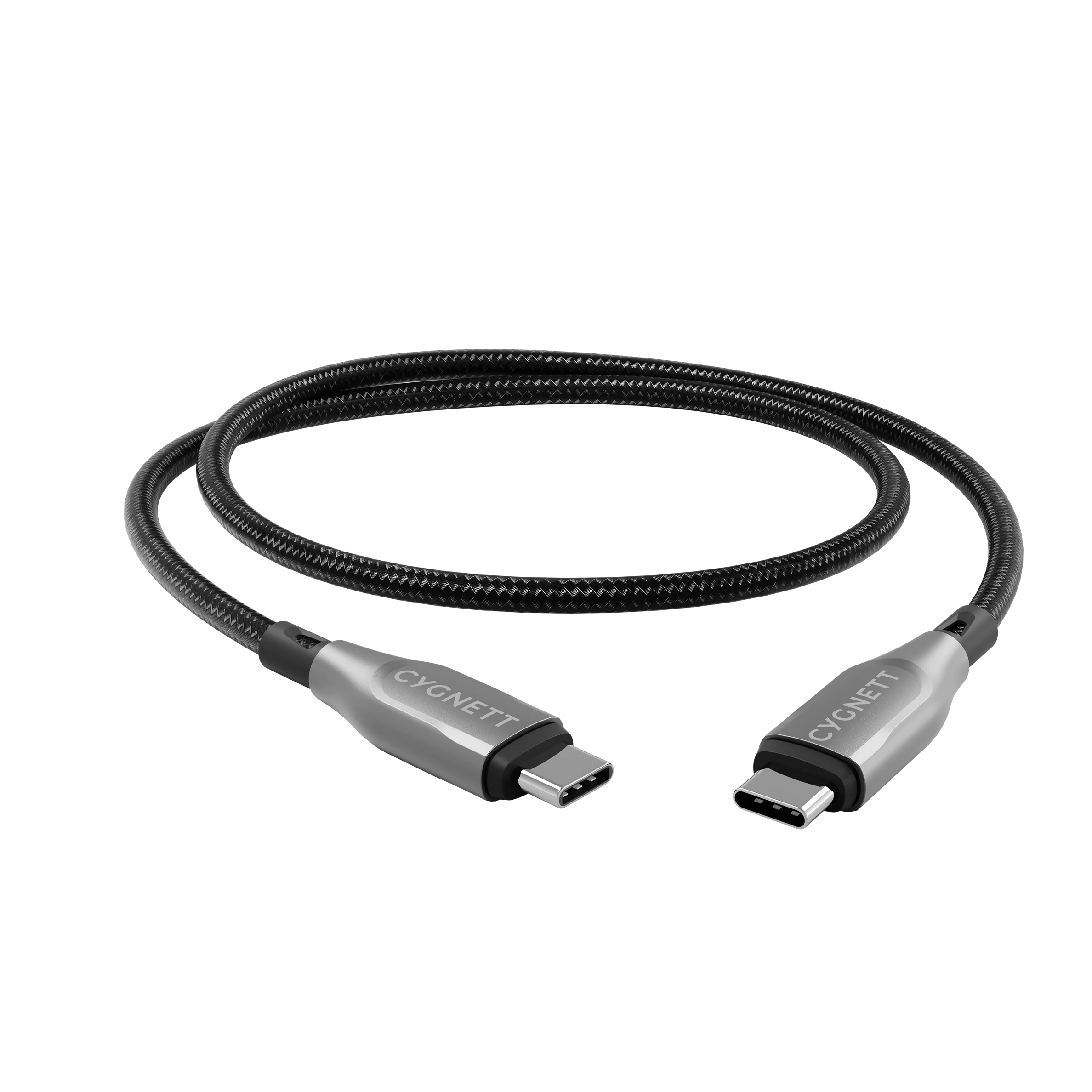 Cygnett Armoured Double Braided Cable 1M USB-C to USB-C 100W Fast Charge