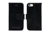 Dbramante1928 Copenhagen Slim Leather Folio Case iPhone SE 3rd / 2nd / 8 / 7 Black - BONUS Screen Protector