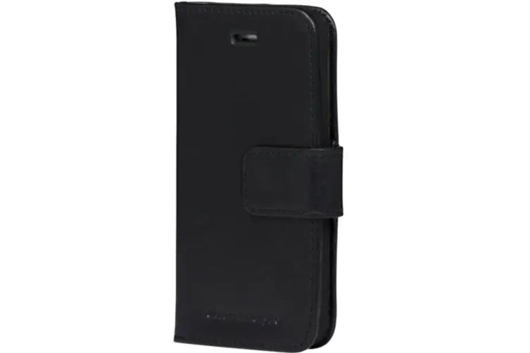 Dbramante1928 Copenhagen Slim Leather Folio Case iPhone SE 3rd / 2nd / 8 / 7 Black - BONUS Screen Protector