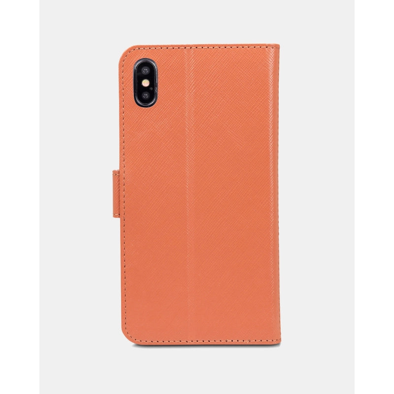 Dbramante1928 Milano Saffiano Leather Folio Case iPhone XS Max - Rusty Rose