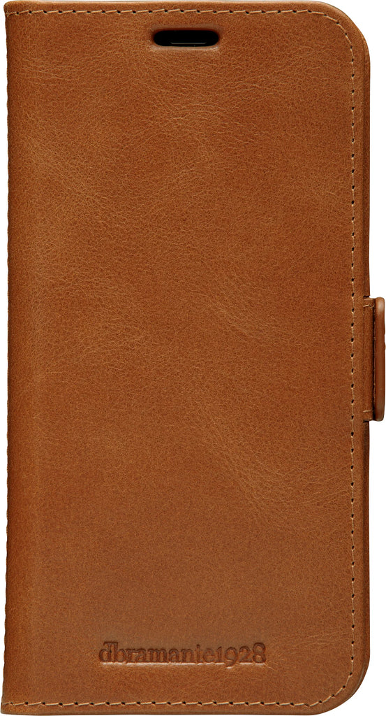 Dbramante1928 Copenhagen Slim Leather Folio Case iPhone 12 / 12 Pro - Tan