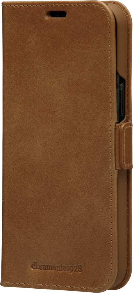 Dbramante1928 Copenhagen Slim Leather Folio Case iPhone 12 / 12 Pro - Tan