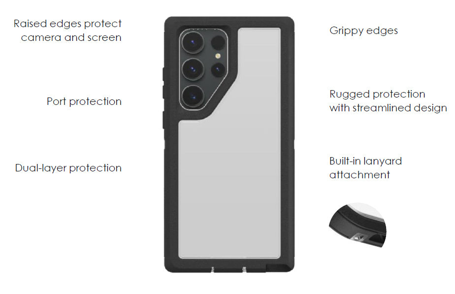 Otterbox Defender XT Case Samsung S24 Ultra 5G 6.8 inch - Black