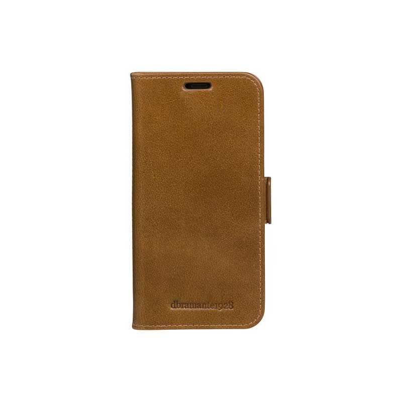 Dbramante1928 Copenhagen Plus Leather Folio Case iPhone 11 Pro / X / XS - Tan (BONUS Screen Protector!!)